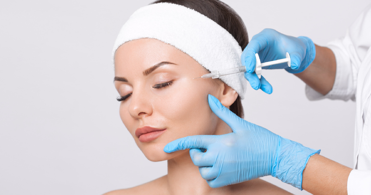 Woman receiving Sculptra Treatment in Sugar Land, TX from a Professional